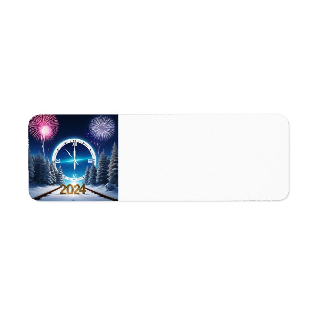 Happy New Year 2024-Adressetikett (Vorne)
