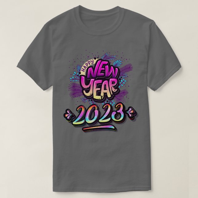 Happy New Year 2024 USA T-Shirt (Design vorne)