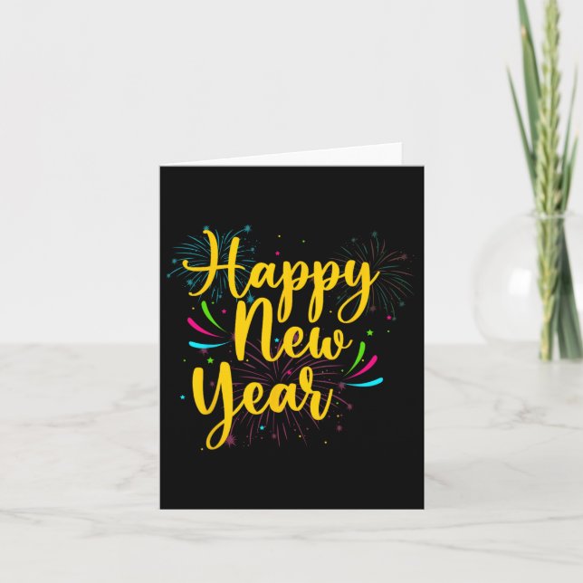 Happy New Year 2025 Gold Fun Festive Funny Funny P Karte (Vorderseite)