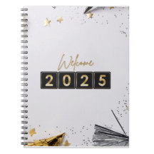 Happy New Year 2025 Notebook