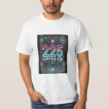 Happy New Year 2025 t-shirt Design moderne