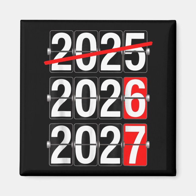 Happy New Year 2026 2027 67 Meme Six Seven Funny  Magnet (Vorne)