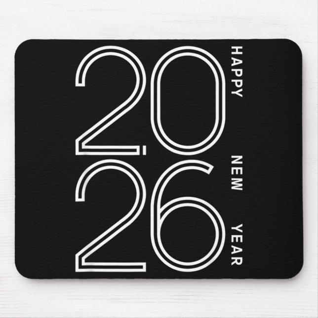 Happy New Year 2026 Celebration Eve Party Men Wome Mousepad (Vorne)