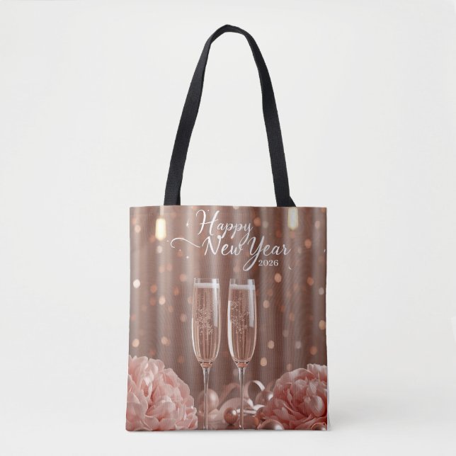 happy new year 2026 champagne elegant tasche (Vorderseite)