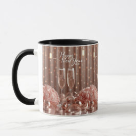 happy new year 2026 champagne lights mug