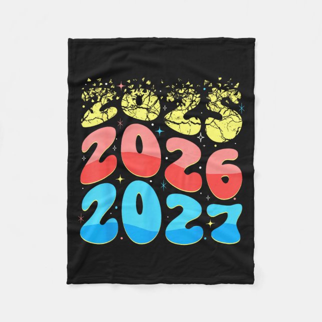 Happy New Year 2026 Coming Soon 2027 Funny 67 Meme Fleecedecke (Vorderseite)