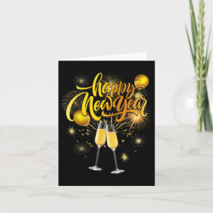 Happy New Year 2026 Confetti Fireworks New Years E Karte