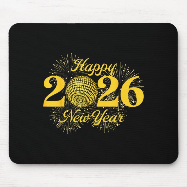 Happy New Year 2026 Countdown Party Trip Matching  Mousepad (Vorne)