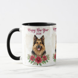 Happy New Year 2026 Dog Lover Mug Tasse
