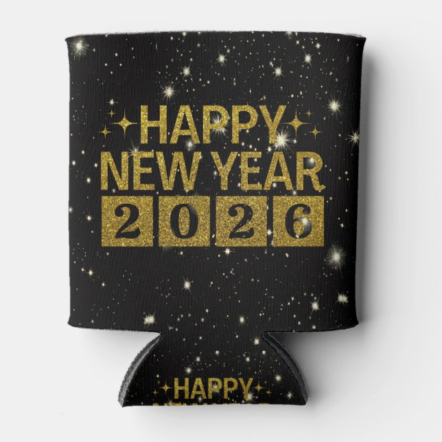 Happy New Year 2026 Dosenkühler (Vorderseite)