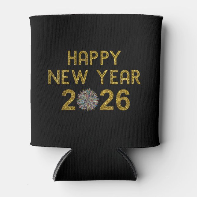 Happy New Year 2026 Dosenkühler (Vorderseite)
