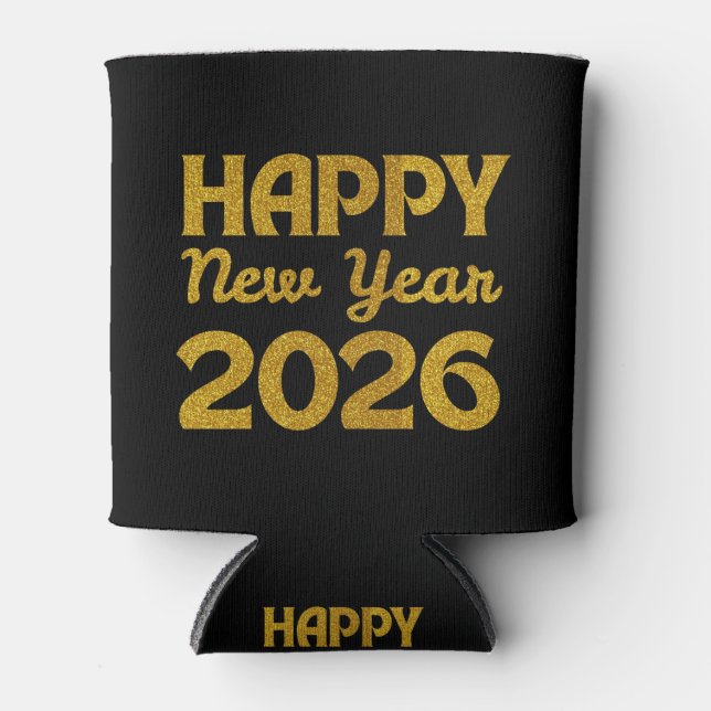 Happy New Year 2026 Dosenkühler (Vorderseite)