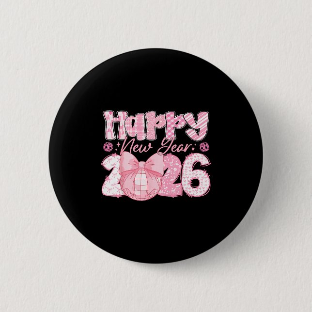 Happy New Year 2026 Eve Party Family Matching Men  Button (Vorderseite)