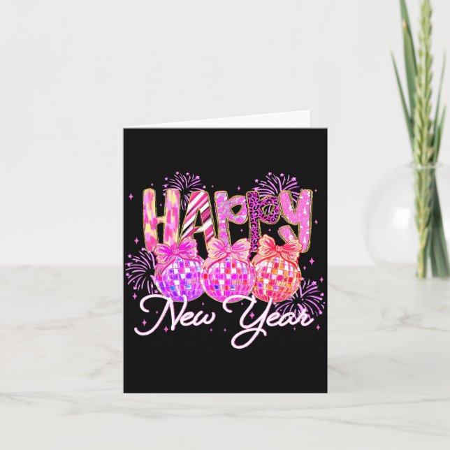 Happy New Year 2026 Family Celebration New Years E Karte (Vorderseite)