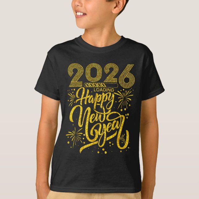 Happy New Year 2026 Funny New Years Eve Party Men  T-Shirt (Vorderseite)
