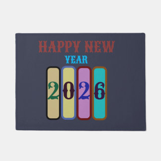happy new year 2026 fußmatte