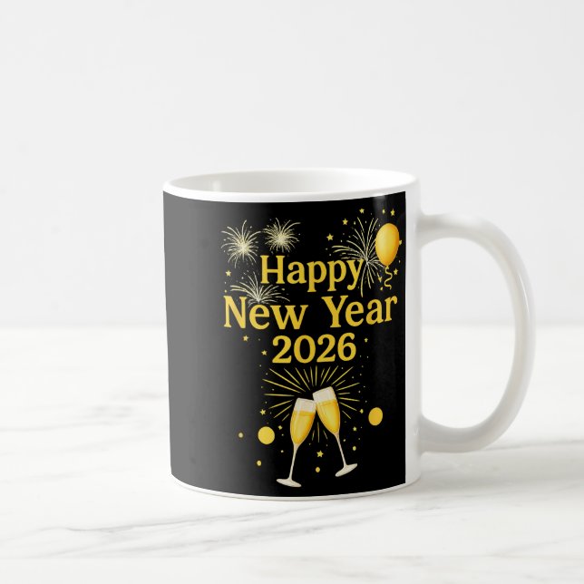 Happy New Year 2026  Kaffeetasse (Rechts)
