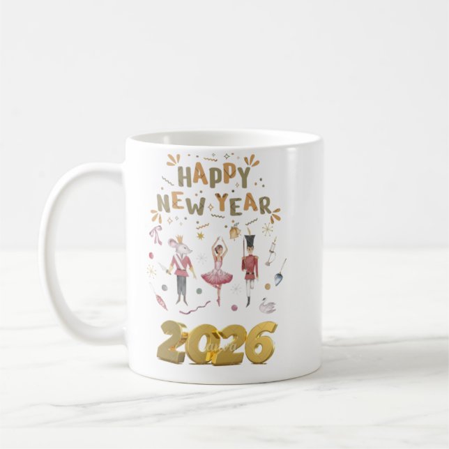 happy new year 2026 kaffeetasse (Links)