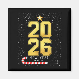 Happy New Year 2026 Loading Funny Silvester Pa Magnet