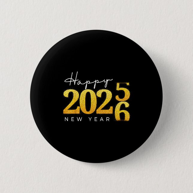 Happy New Year 2026 New Year's Eve Countdown Party Button (Vorderseite)