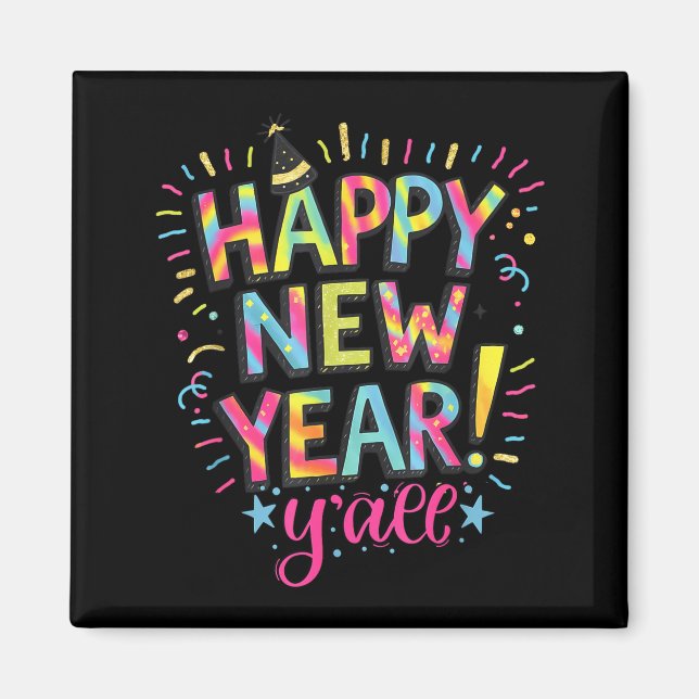 Happy New Year 2026 New Years Eve Party Countdown  Magnet (Vorne)
