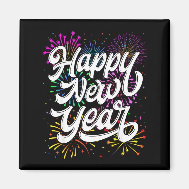 Happy New Year 2026 New Year's Eve Party Countdown Magnet (Vorne)