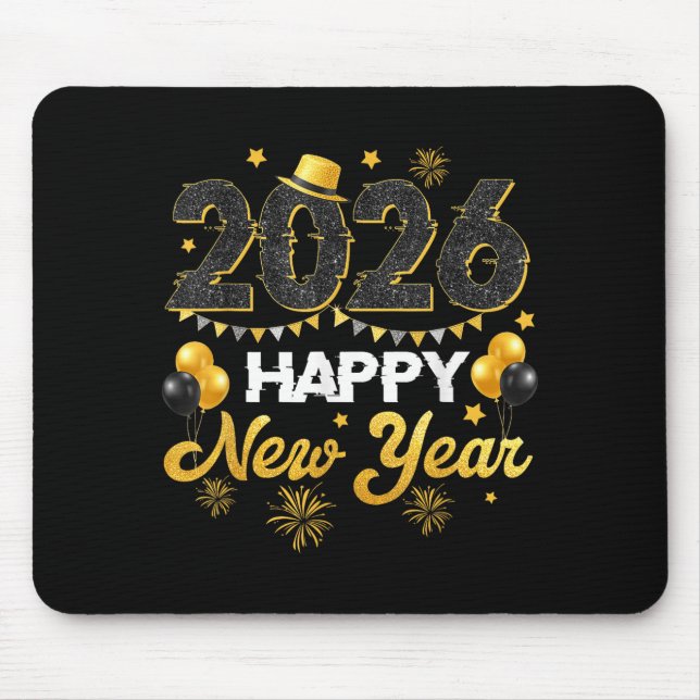 Happy New Year 2026 New Year's Eve Party Countdown Mousepad (Vorne)
