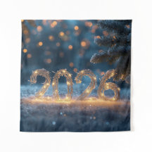 happy new year 2026 party backdrop