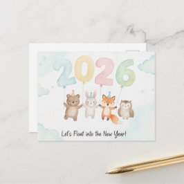HAPPY NEW YEAR 2026 Postcard Postkarte