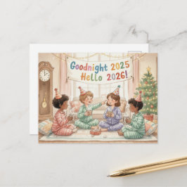 HAPPY NEW YEAR 2026 Postcard Postkarte