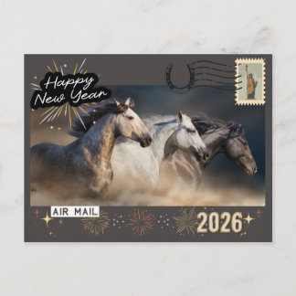 Happy New Year 2026 Postcard Postkarte