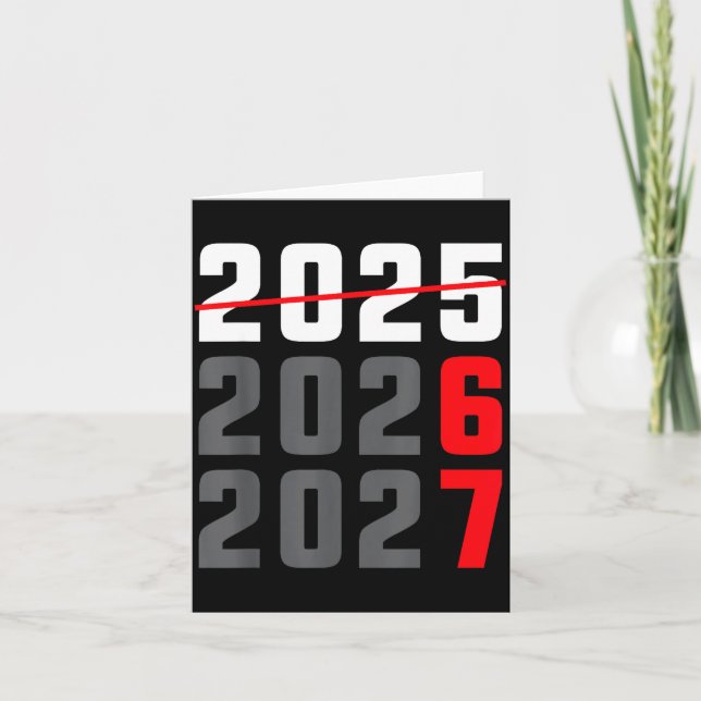 Happy New Year 2026 Shirt Six Seven 67 Meme Gen Al Karte (Vorderseite)