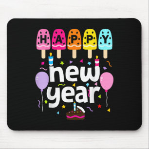 Happy New Year 2026 Silvester Party Kinder Mädchen Mousepad