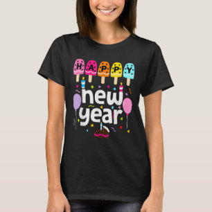 Happy New Year 2026 Silvester Party Kinder Mädchen T-Shirt