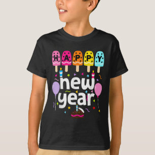 Happy New Year 2026 Silvester Party Kinder Mädchen T-Shirt