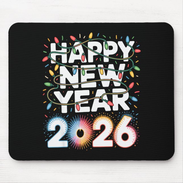 Happy New Year 2026 Sparkle Shirt For Women  Mousepad (Vorne)