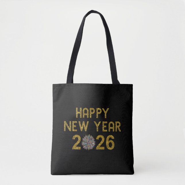 Happy New Year 2026 Tasche (Vorderseite)