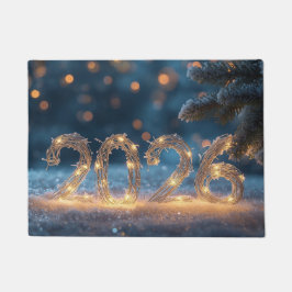happy new year 2026 welcome fußmatte