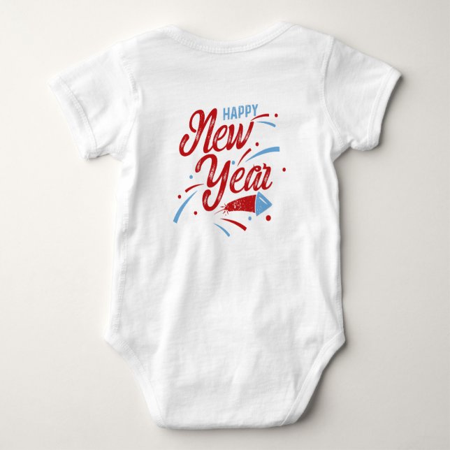 Happy New Year 2 You Baby Strampler (Rückseite)