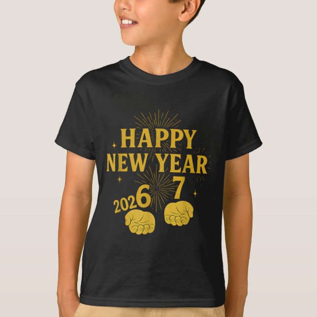 Happy New Year 67 Meme – Funny 2026 Celebration Pa T-Shirt (Vorderseite)