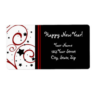 Happy New Year Address Labels