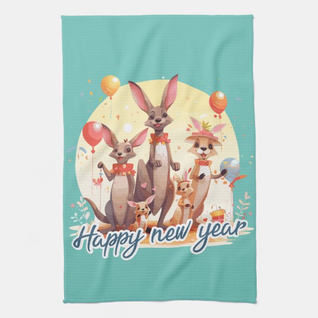 Happy New Year at last Geschirrtuch (Vertikal)