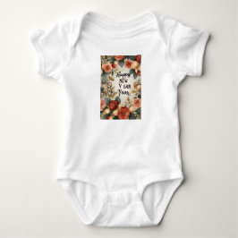 Happy New Year Baby Jersey Bodysuit Strampler