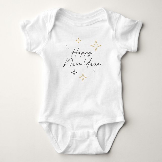 Happy New Year Baby Strampler (Vorderseite)