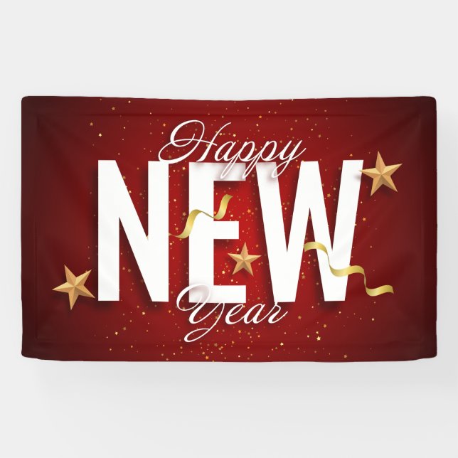 Happy New Year Banner (Horizontal)