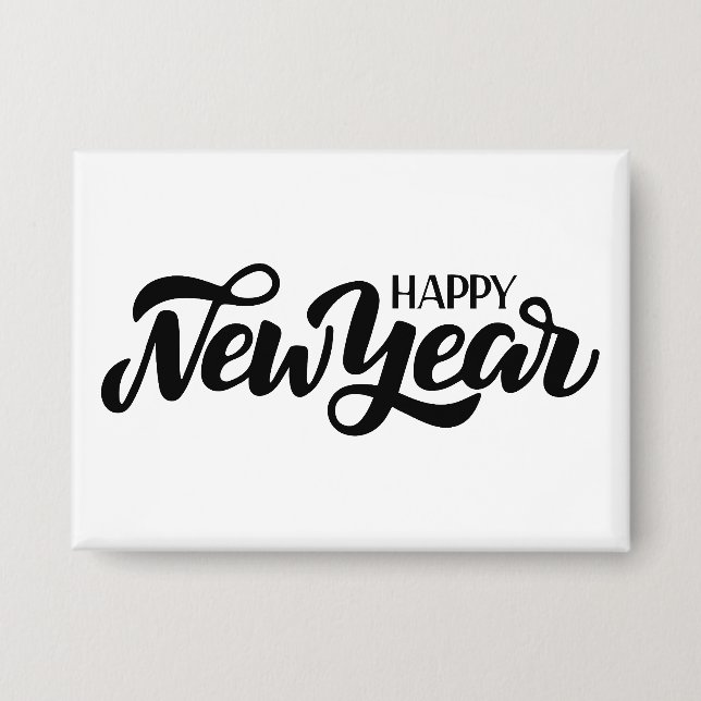 Happy New Year Button (Vorderseite)