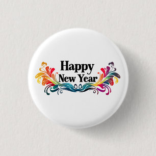 Happy New Year Button