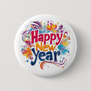 Happy New Year Button