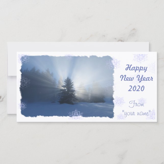 Happy New Year Card Feiertagskarte (Vorderseite)