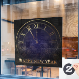 Happy New Year Clying Fensteraufkleber